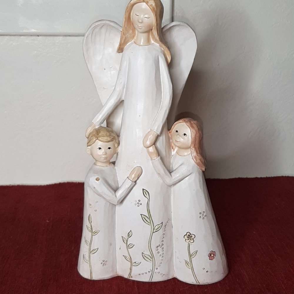 Carved wooden Angel Sculpture